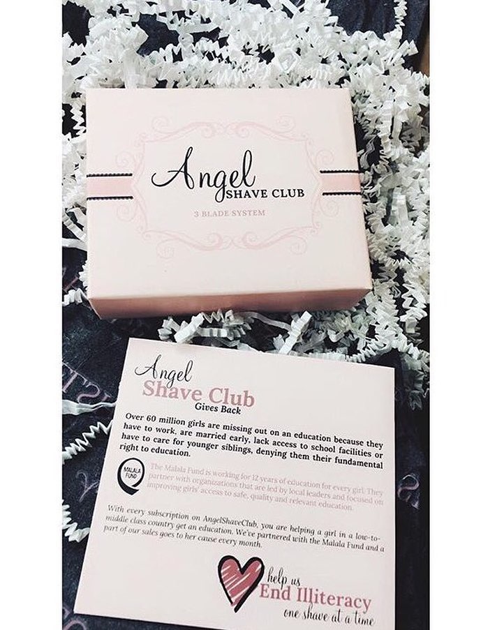 We love seeing you help us give back with every delivery of @angelshaveclub - so keep tagging us! Thanks for this cute post @bloodvelvet